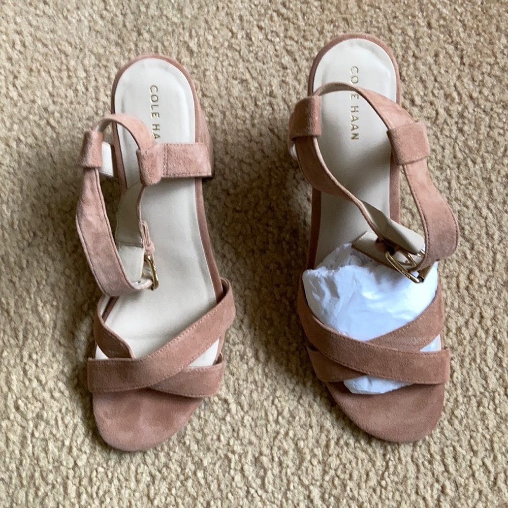 Cole Han Strappy block Heel Sandals 👡